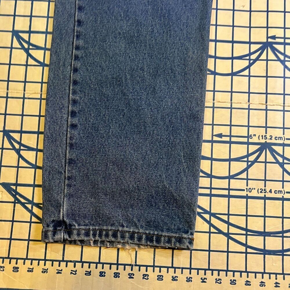 Carhartt Denim Jeans Men's Size 38x32 B480-DVB Blue Workwear Pants - Picture 10 of 12